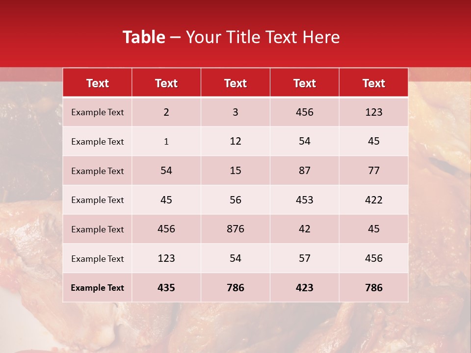 A Plate Of Food With Meat And Vegetables On It PowerPoint Template