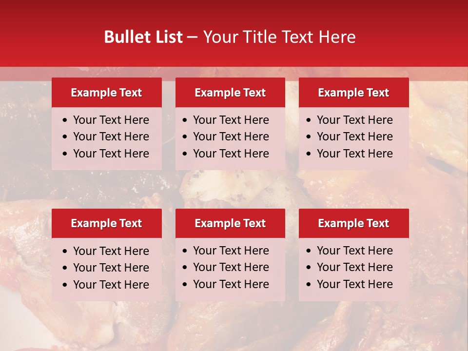 A Plate Of Food With Meat And Vegetables On It PowerPoint Template