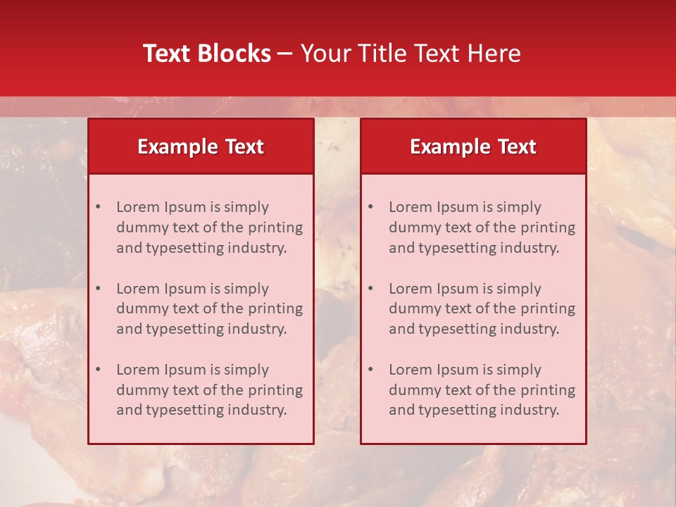 A Plate Of Food With Meat And Vegetables On It PowerPoint Template