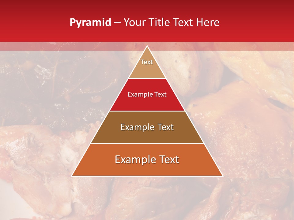 A Plate Of Food With Meat And Vegetables On It PowerPoint Template