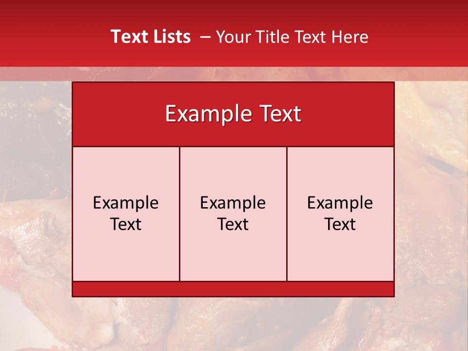 A Plate Of Food With Meat And Vegetables On It PowerPoint Template