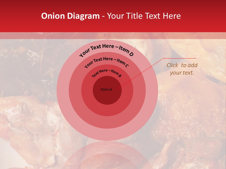 A Plate Of Food With Meat And Vegetables On It PowerPoint Template