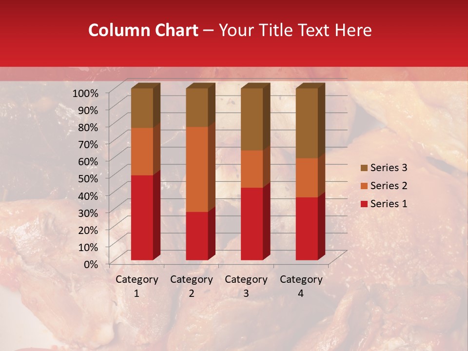 A Plate Of Food With Meat And Vegetables On It PowerPoint Template
