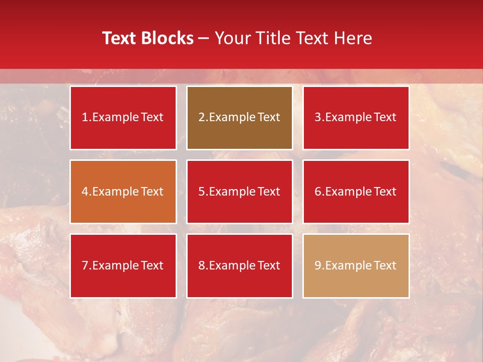 A Plate Of Food With Meat And Vegetables On It PowerPoint Template