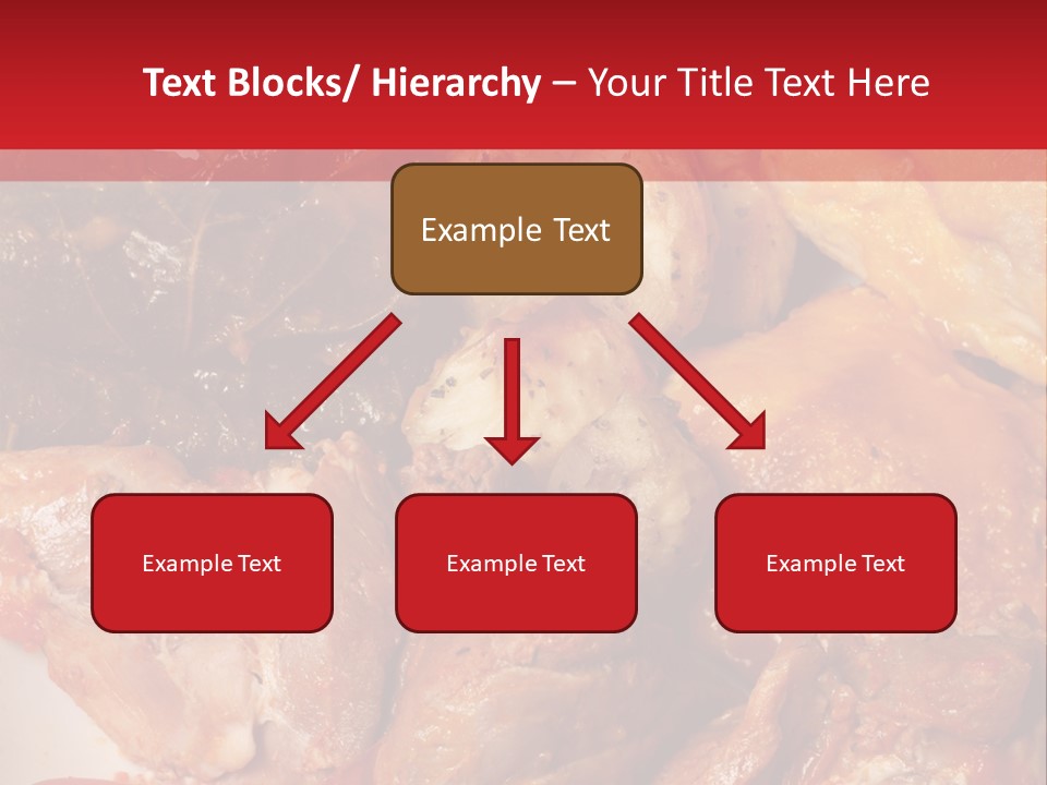 A Plate Of Food With Meat And Vegetables On It PowerPoint Template
