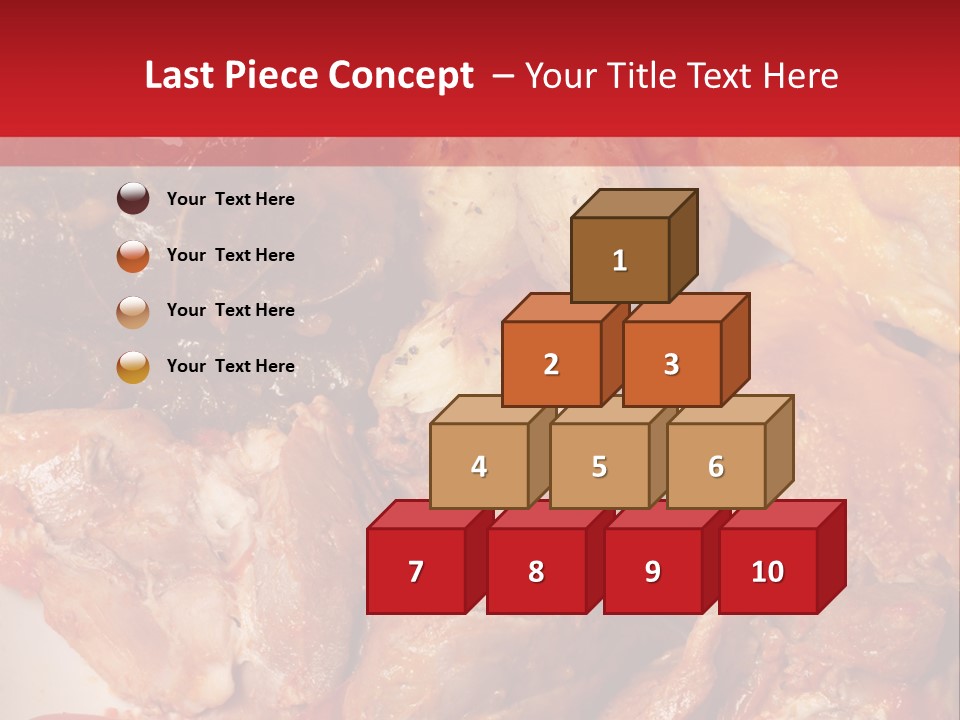 A Plate Of Food With Meat And Vegetables On It PowerPoint Template