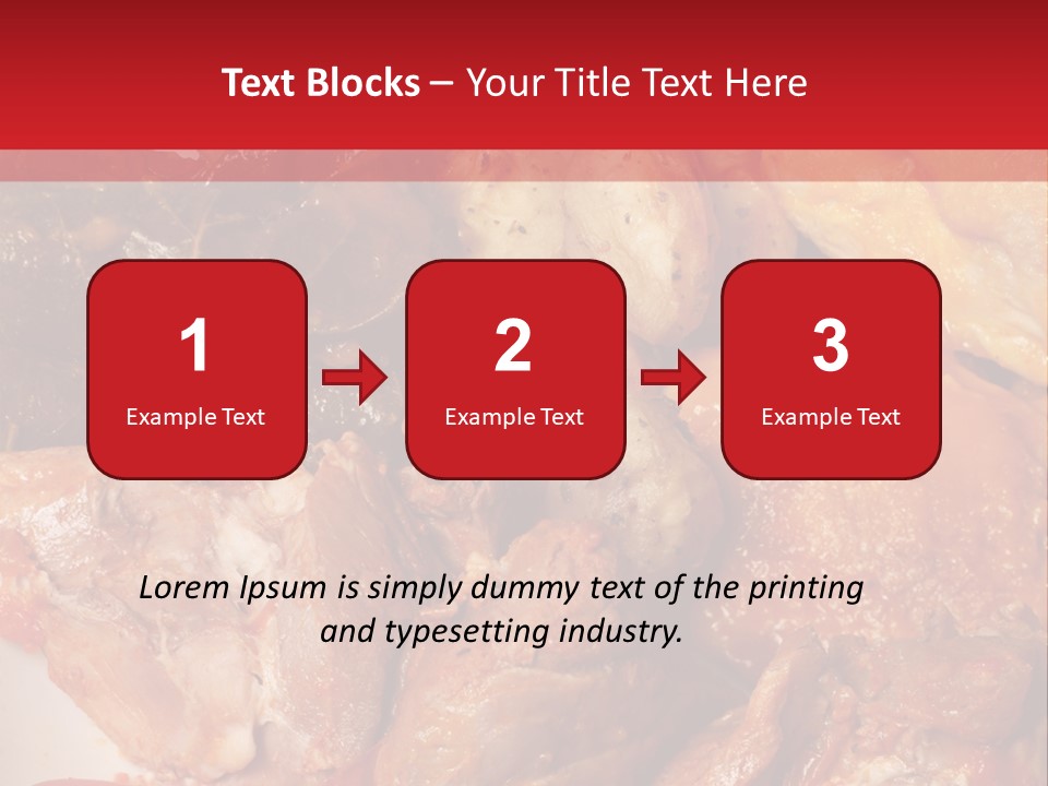A Plate Of Food With Meat And Vegetables On It PowerPoint Template