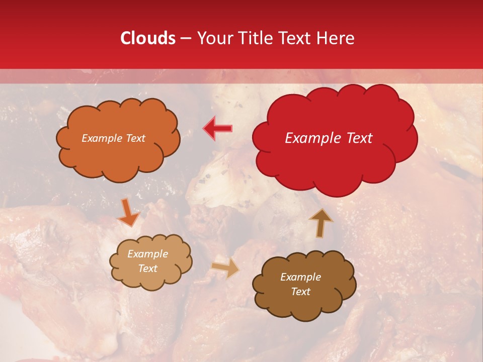 A Plate Of Food With Meat And Vegetables On It PowerPoint Template