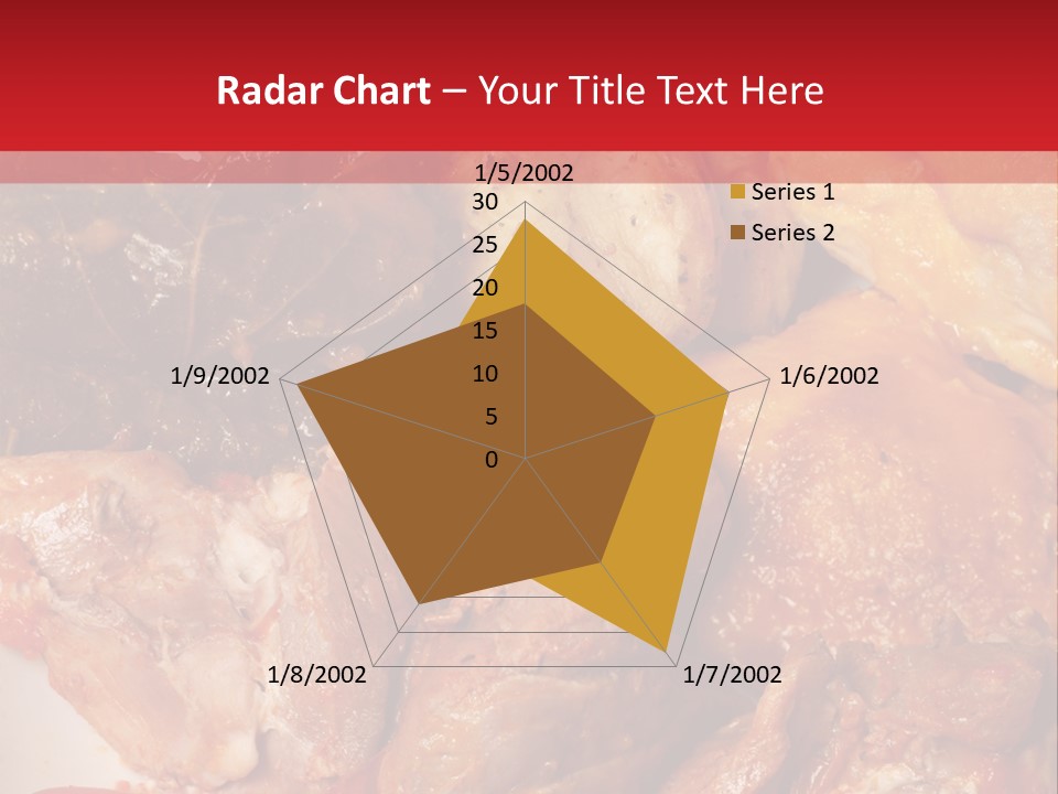 A Plate Of Food With Meat And Vegetables On It PowerPoint Template