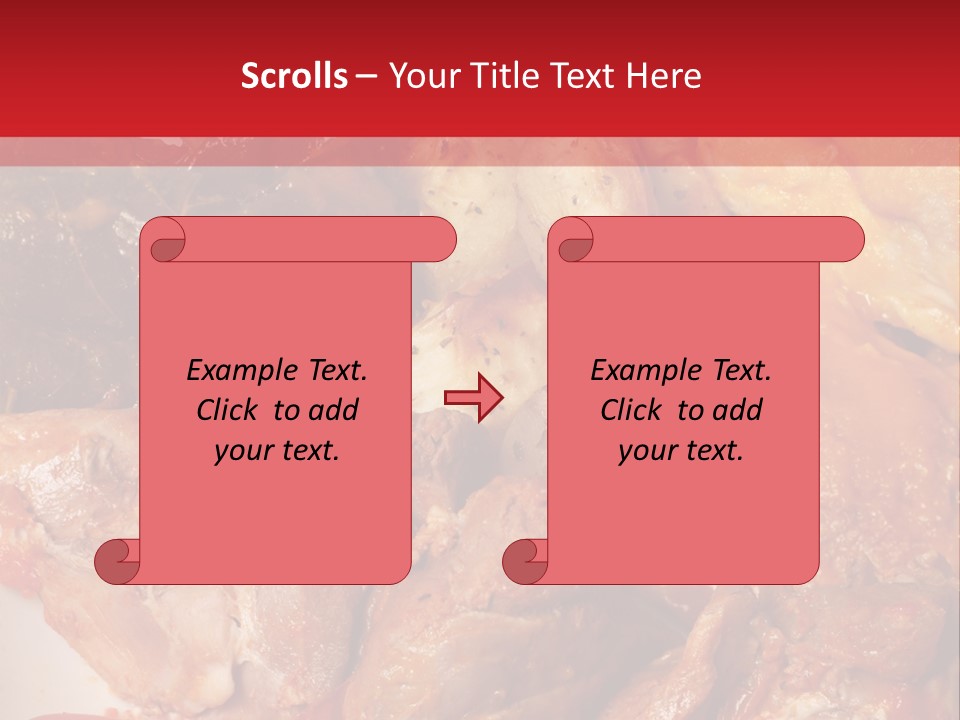 A Plate Of Food With Meat And Vegetables On It PowerPoint Template