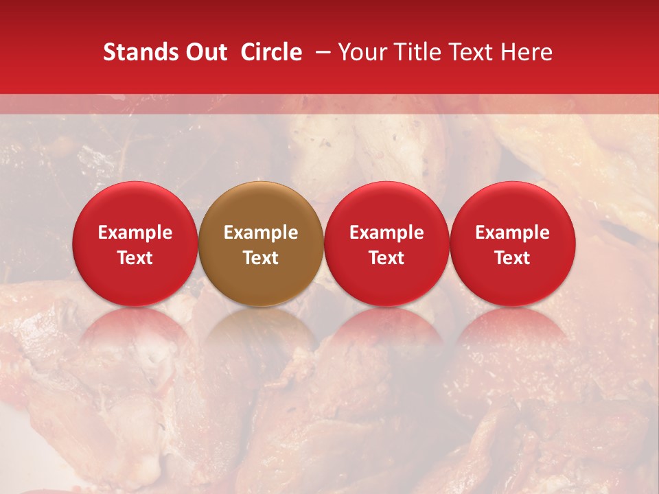 A Plate Of Food With Meat And Vegetables On It PowerPoint Template