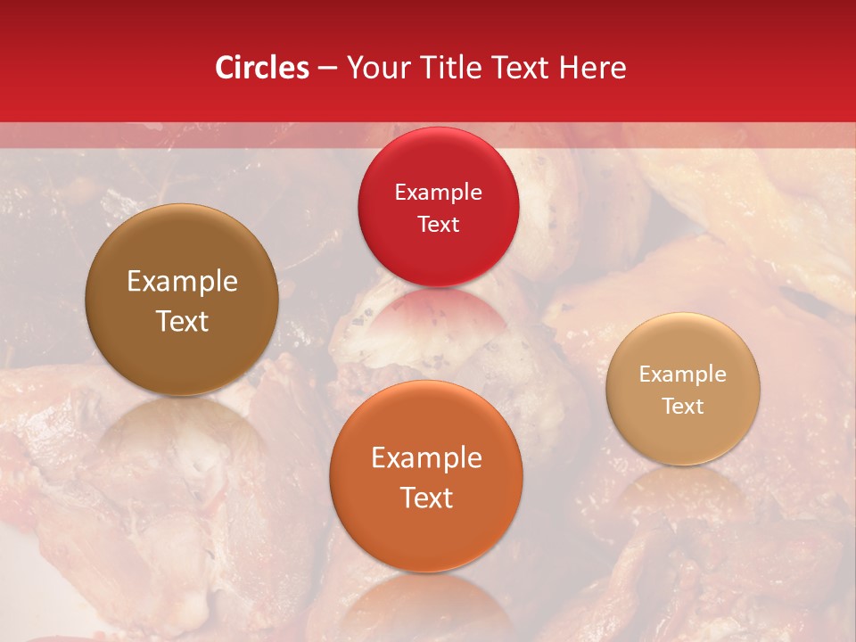 A Plate Of Food With Meat And Vegetables On It PowerPoint Template
