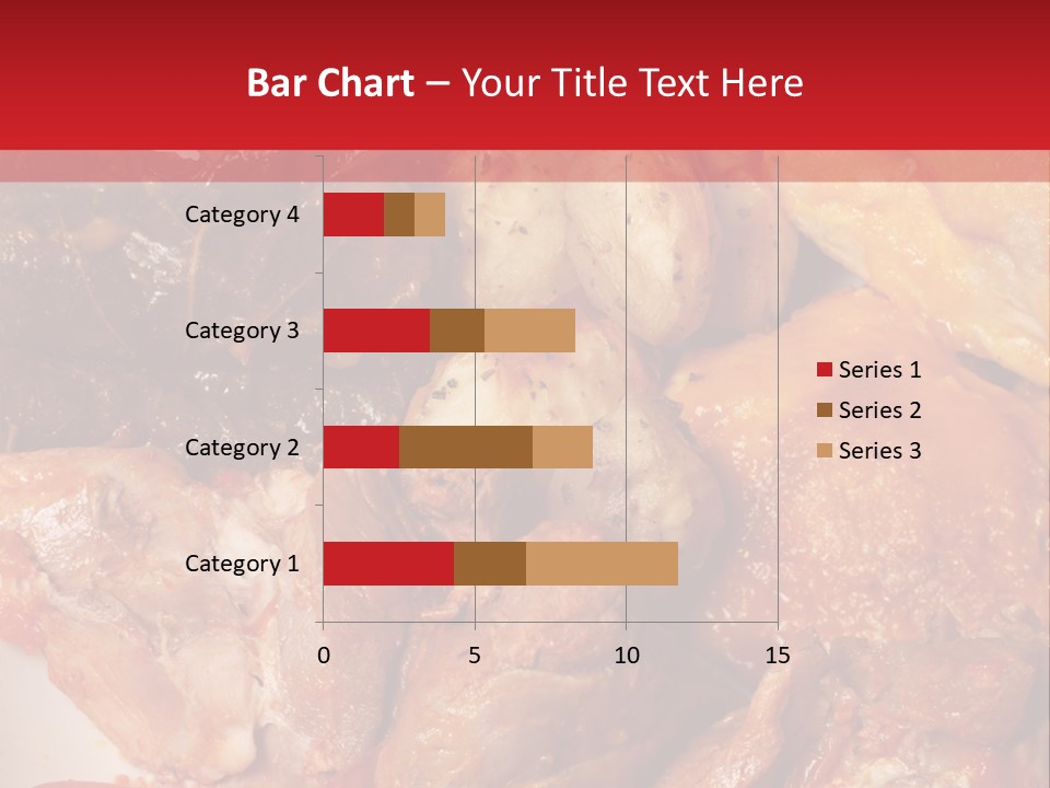 A Plate Of Food With Meat And Vegetables On It PowerPoint Template