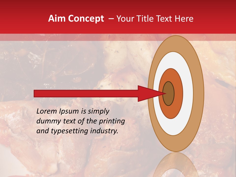 A Plate Of Food With Meat And Vegetables On It PowerPoint Template