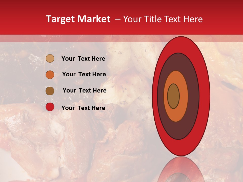 A Plate Of Food With Meat And Vegetables On It PowerPoint Template