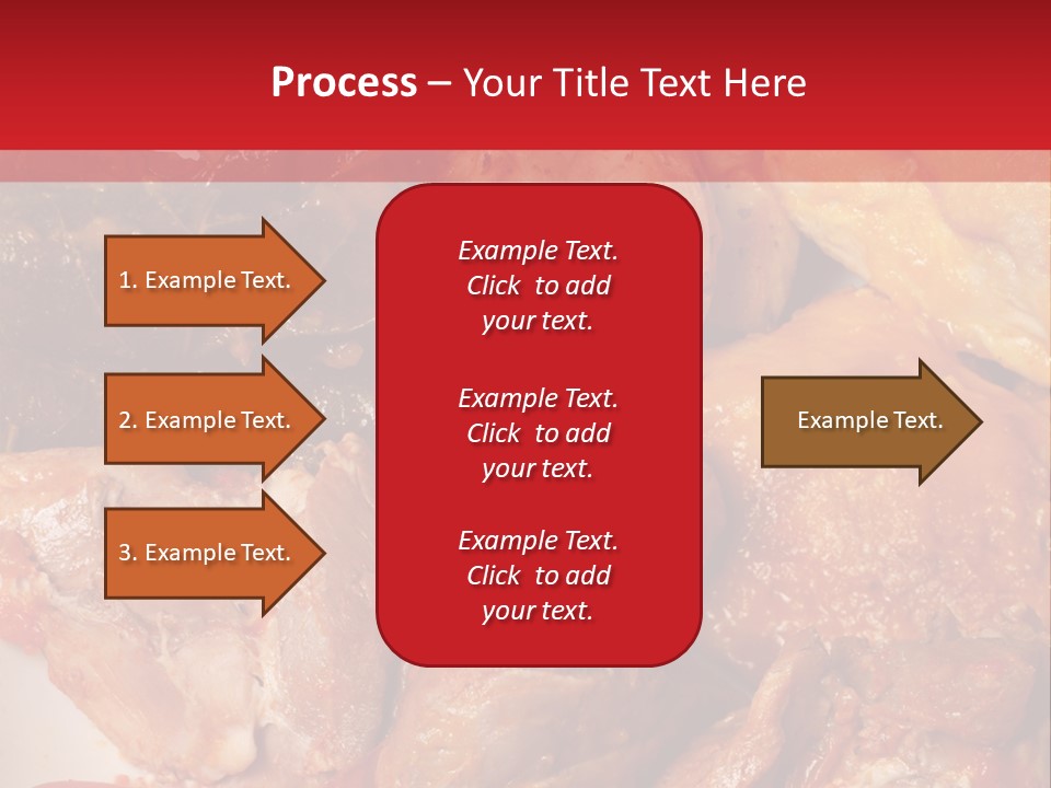 A Plate Of Food With Meat And Vegetables On It PowerPoint Template