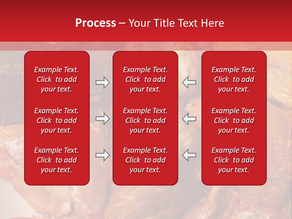 A Plate Of Food With Meat And Vegetables On It PowerPoint Template