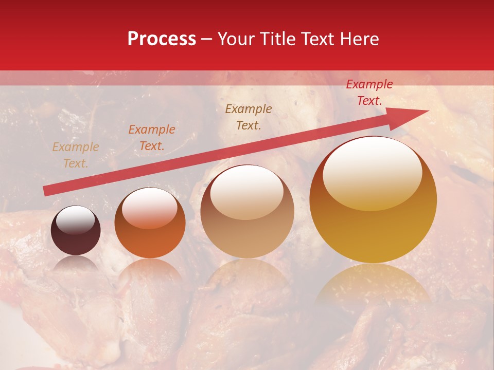 A Plate Of Food With Meat And Vegetables On It PowerPoint Template