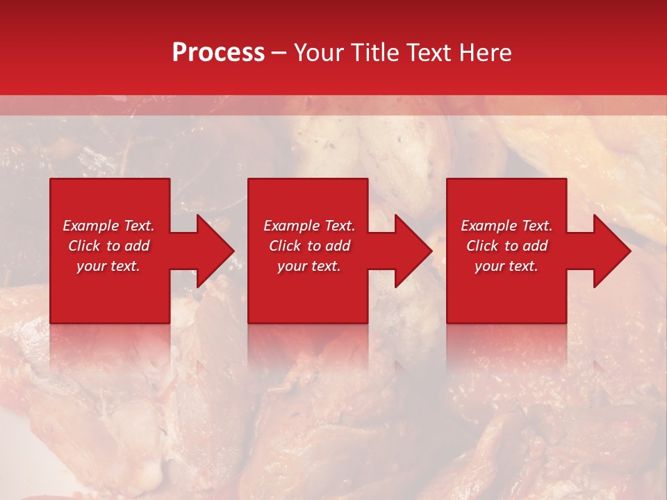 A Plate Of Food With Meat And Vegetables On It PowerPoint Template