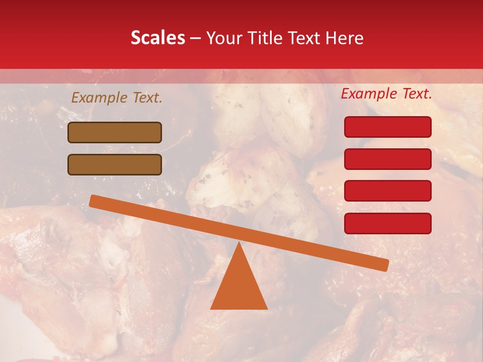 A Plate Of Food With Meat And Vegetables On It PowerPoint Template