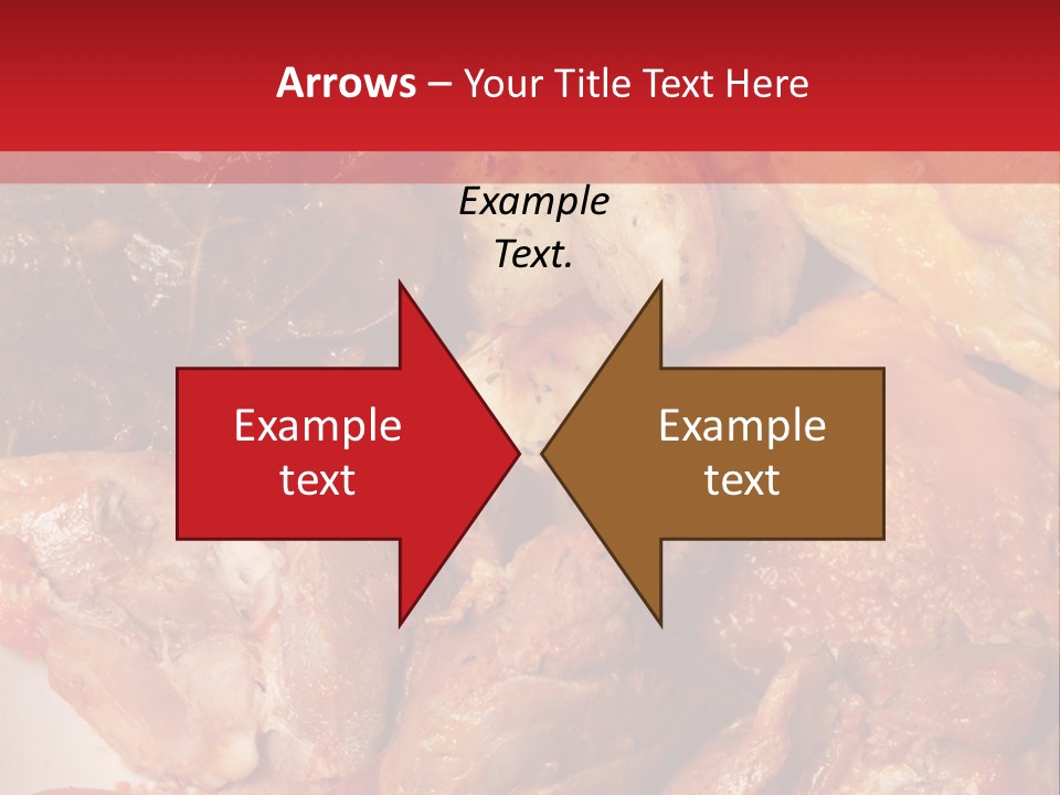 A Plate Of Food With Meat And Vegetables On It PowerPoint Template