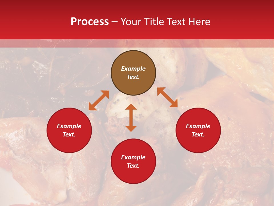 A Plate Of Food With Meat And Vegetables On It PowerPoint Template