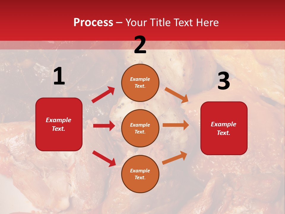 A Plate Of Food With Meat And Vegetables On It PowerPoint Template
