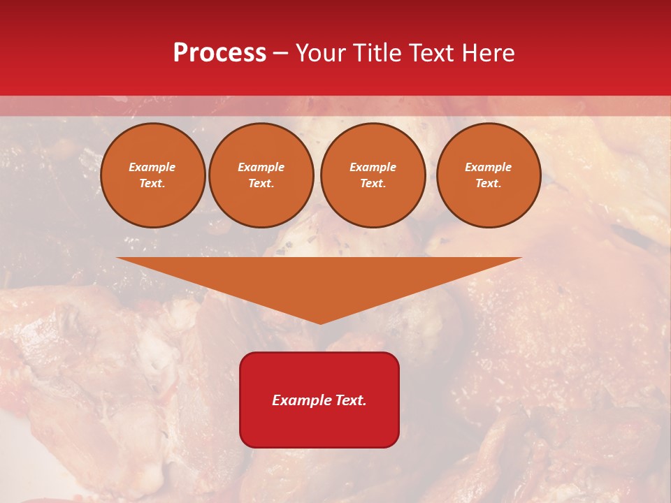 A Plate Of Food With Meat And Vegetables On It PowerPoint Template