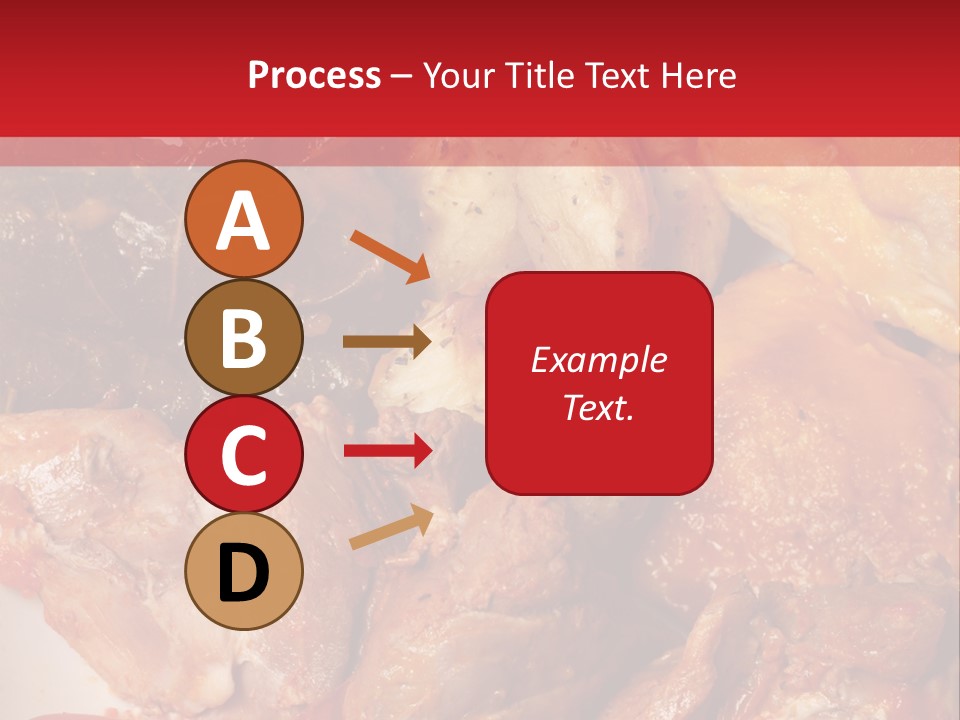 A Plate Of Food With Meat And Vegetables On It PowerPoint Template