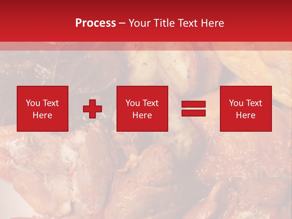 A Plate Of Food With Meat And Vegetables On It PowerPoint Template