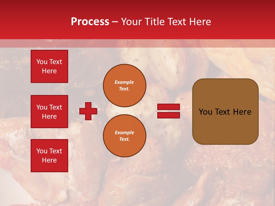 A Plate Of Food With Meat And Vegetables On It PowerPoint Template