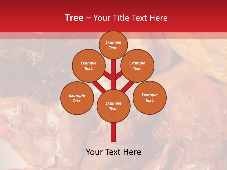 A Plate Of Food With Meat And Vegetables On It PowerPoint Template
