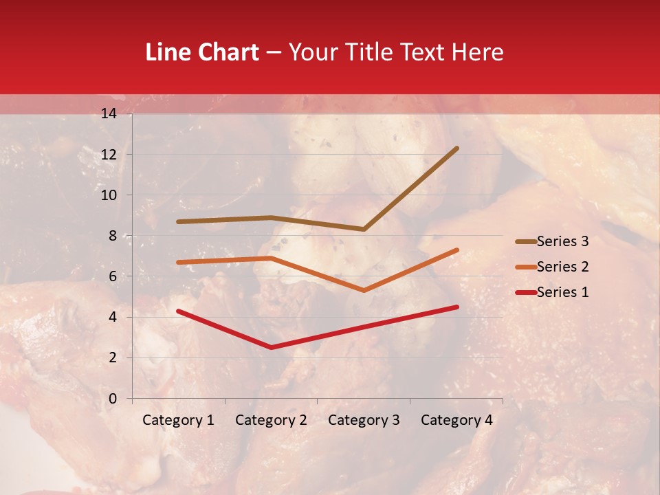 A Plate Of Food With Meat And Vegetables On It PowerPoint Template