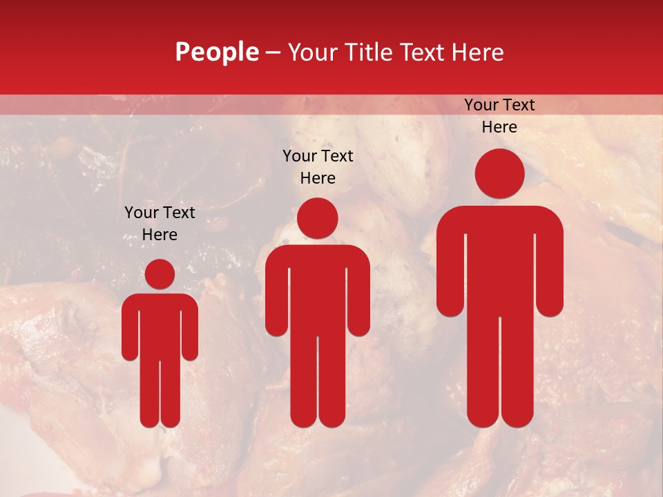 A Plate Of Food With Meat And Vegetables On It PowerPoint Template