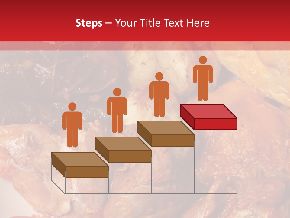 A Plate Of Food With Meat And Vegetables On It PowerPoint Template