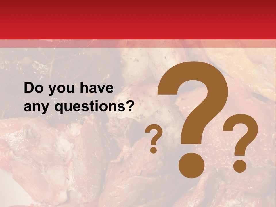 A Plate Of Food With Meat And Vegetables On It PowerPoint Template