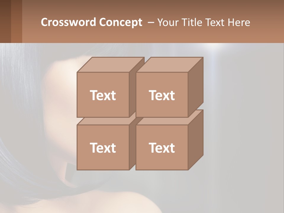 A Woman With Black Hair And Red Lipstick PowerPoint Template