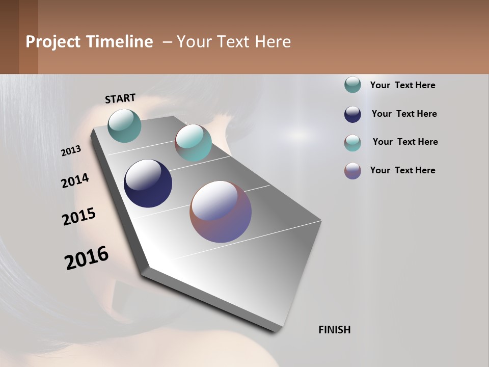 A Woman With Black Hair And Red Lipstick PowerPoint Template