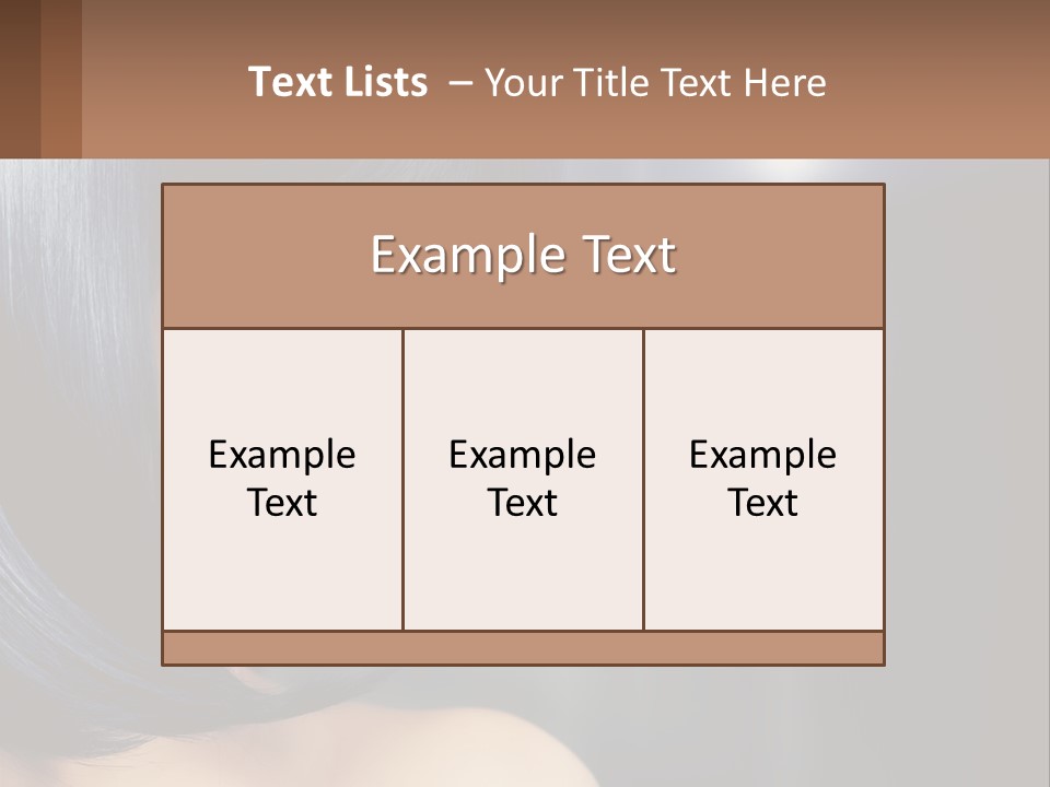 A Woman With Black Hair And Red Lipstick PowerPoint Template