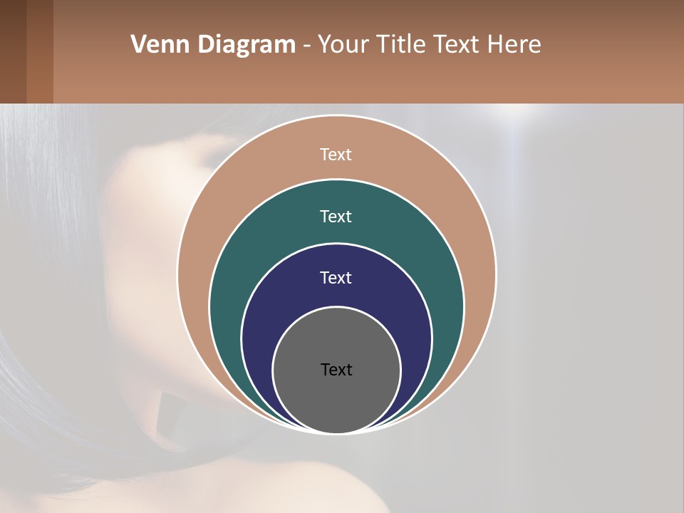 A Woman With Black Hair And Red Lipstick PowerPoint Template