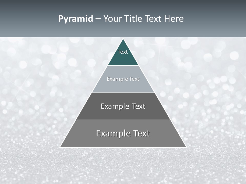 A Silver Glitter Background With A Place For The Name Of The Presentation PowerPoint Template