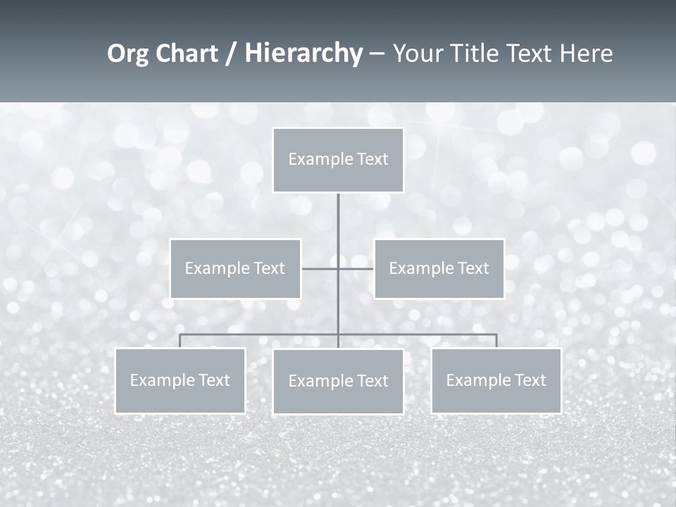 A Silver Glitter Background With A Place For The Name Of The Presentation PowerPoint Template