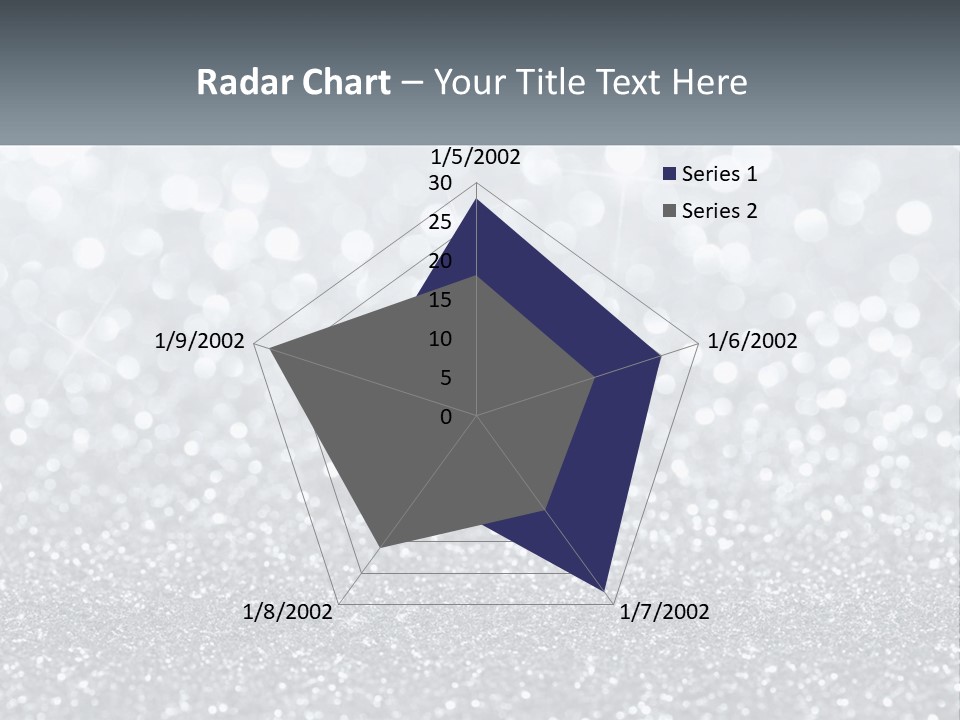 A Silver Glitter Background With A Place For The Name Of The Presentation PowerPoint Template