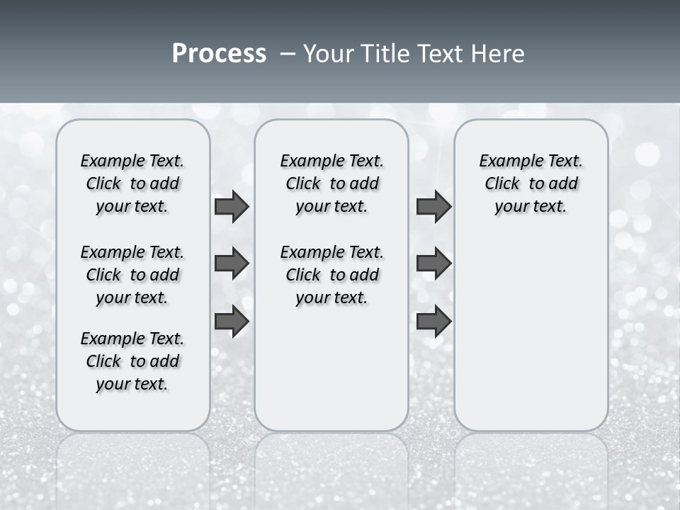 A Silver Glitter Background With A Place For The Name Of The Presentation PowerPoint Template