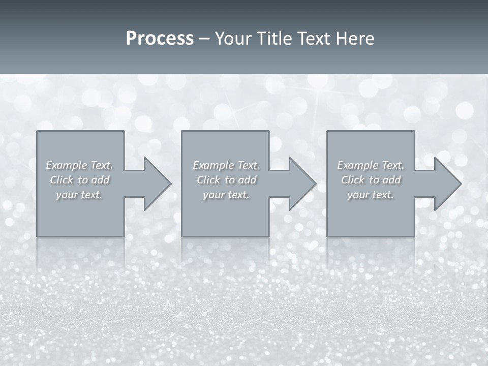 A Silver Glitter Background With A Place For The Name Of The Presentation PowerPoint Template