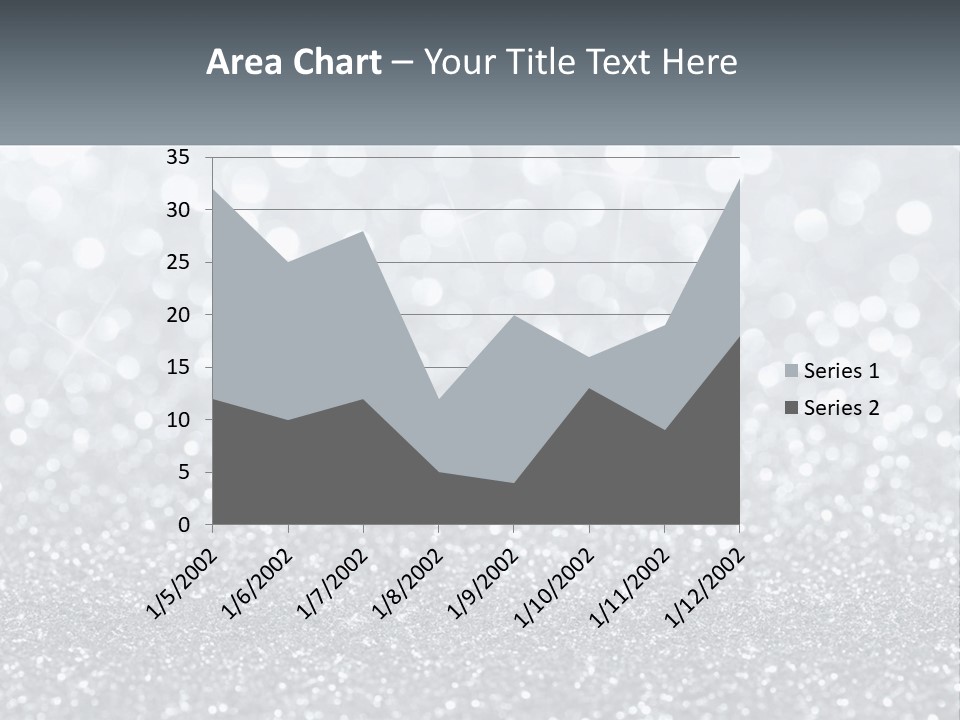 A Silver Glitter Background With A Place For The Name Of The Presentation PowerPoint Template
