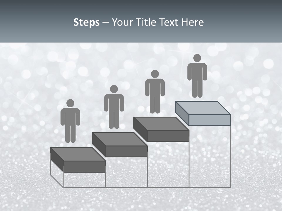 A Silver Glitter Background With A Place For The Name Of The Presentation PowerPoint Template