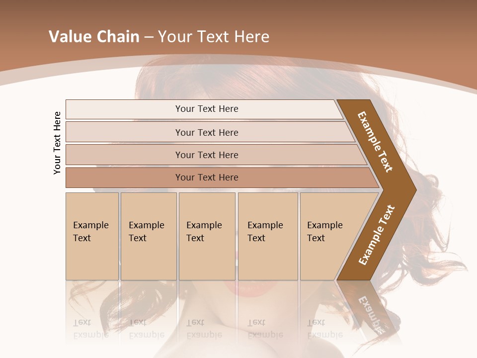 A Woman With Red Hair Is Smiling For The Camera PowerPoint Template
