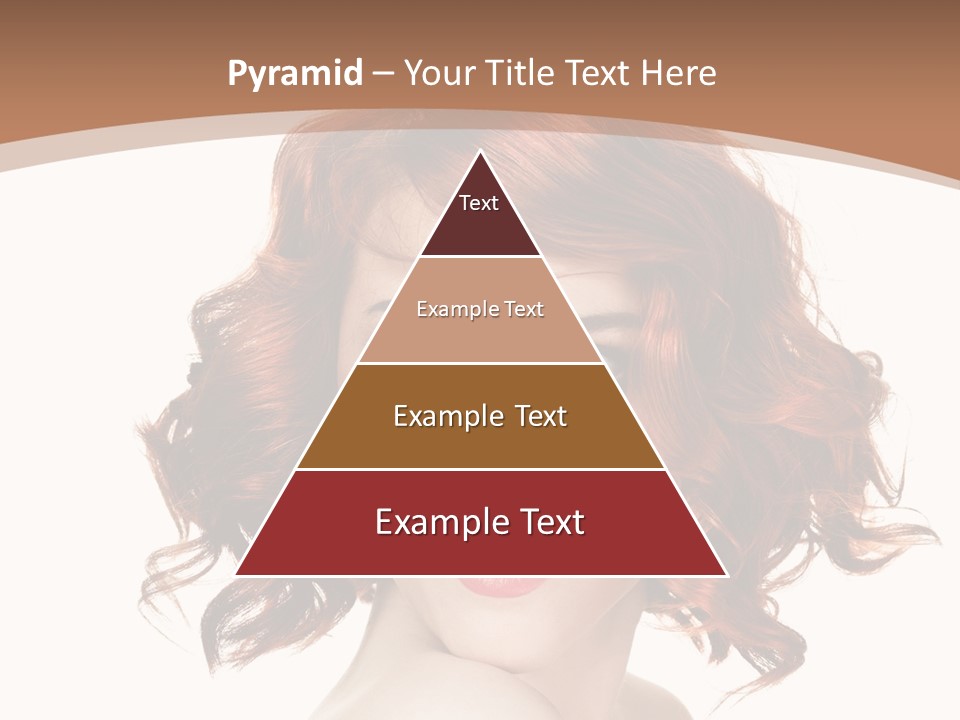 A Woman With Red Hair Is Smiling For The Camera PowerPoint Template