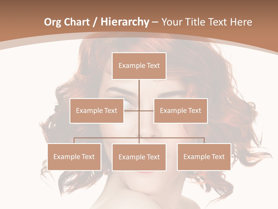 A Woman With Red Hair Is Smiling For The Camera PowerPoint Template